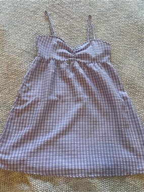 Lavender Striped Sundress